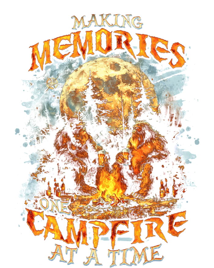 Making Memories One Campfire At A Time Bigfoot Camping Mesh Reversible Basketball Jersey Tank