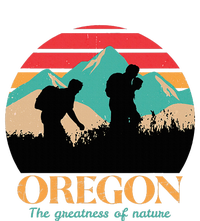 Oregon Hiking Mountains Retro Aesthetic Adult Drive Performance Visor