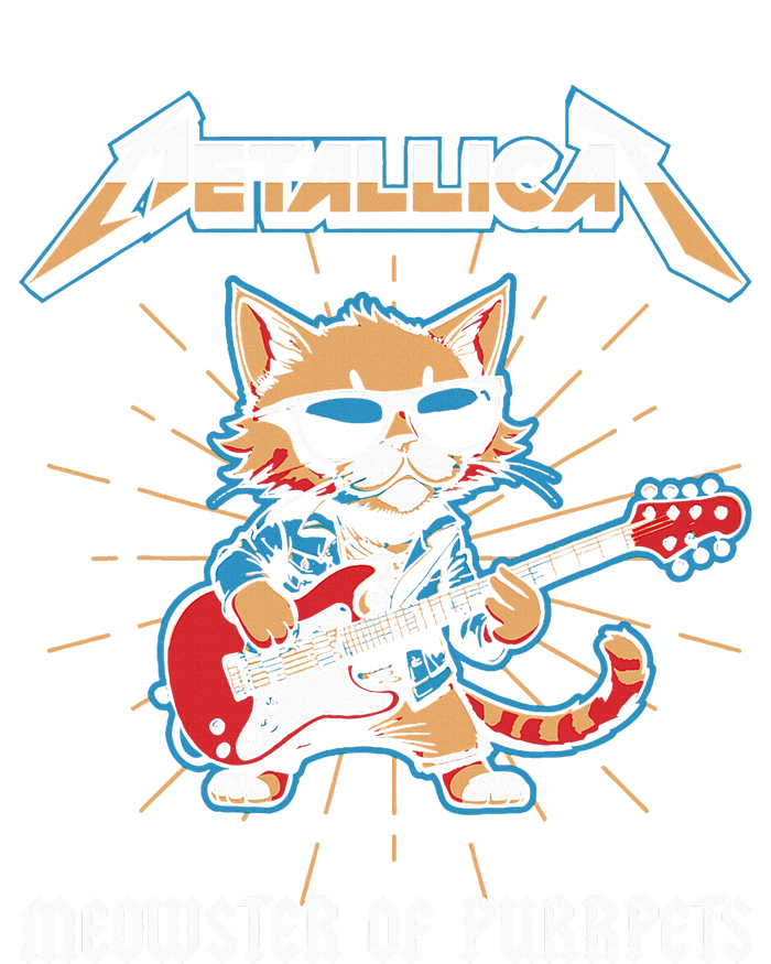 Metallicat Meowster Of Purrpets Funny Cat Sustainable Bucket Hat