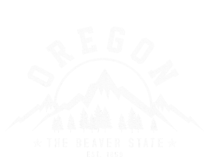 Oregon The Beaver State Est. 1859 Vintage Mountains T-Shirt