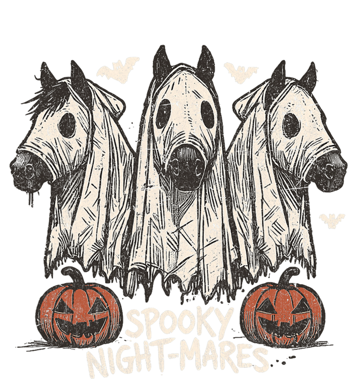 Spooky Nightmares Halloween Horse Ghost Funny Spooky Season T-Shirt