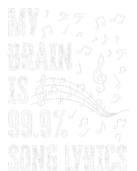 My Brain Is 99 Song Lyrics Funny Singer Music Lover T-Shirt