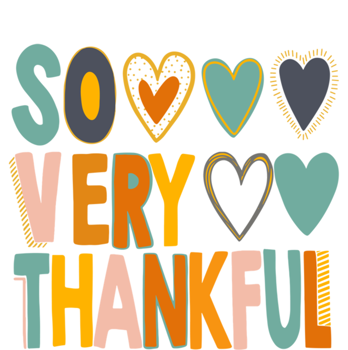 So Very Thankful Colorful Hearts Nice Thanksgiving Gift T-Shirt