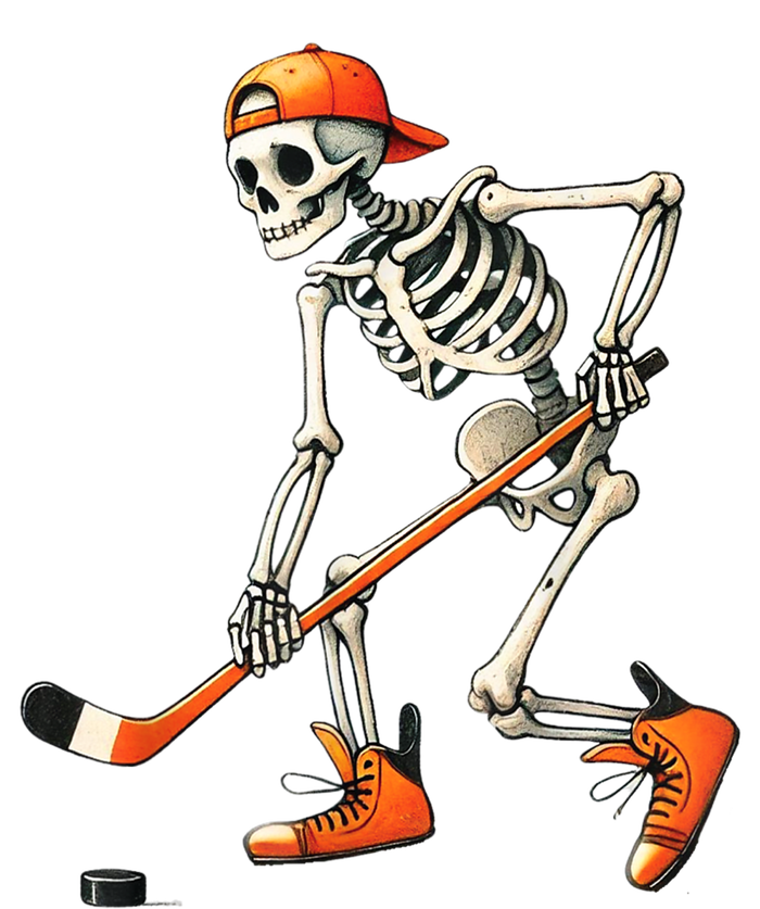 Halloween Skeleton Hockey Sport Costume Gift T-Shirt