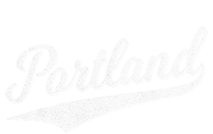 Portland State Of Oregon Baseball Script Flag Swoosh T-Shirt