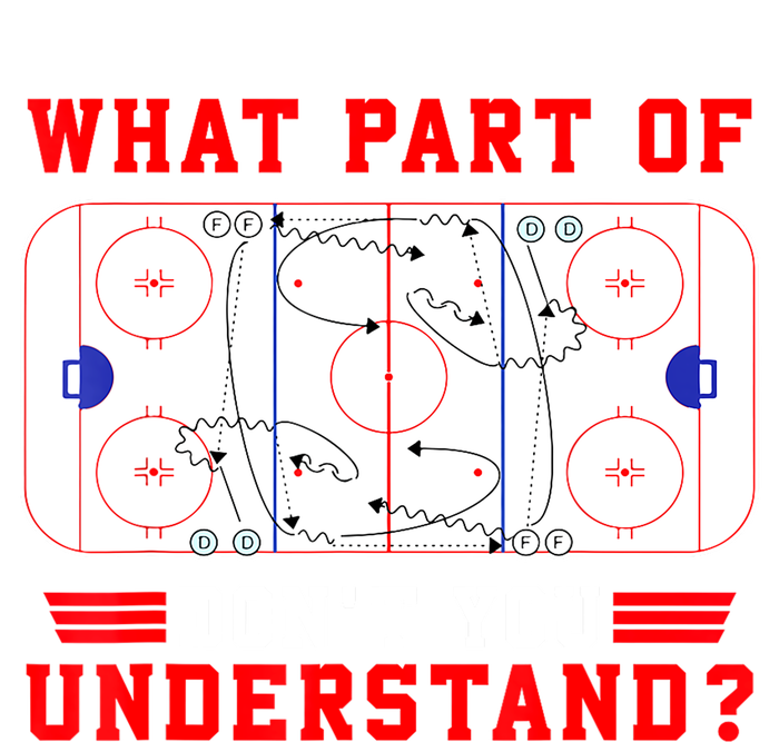 Funny What Part Of Hockey Dont You Understand Hockey Player Gift Women's Racerback Tank