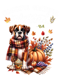 Thankful Grateful Blessed Cute Boxer Dog Fall YAll Autumn Funny Gift Women's Tri-Blend 3/4-Sleeve Raglan Shirt