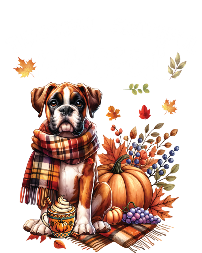 Thankful Grateful Blessed Cute Boxer Dog Fall YAll Autumn Funny Gift Women's Tri-Blend 3/4-Sleeve Raglan Shirt