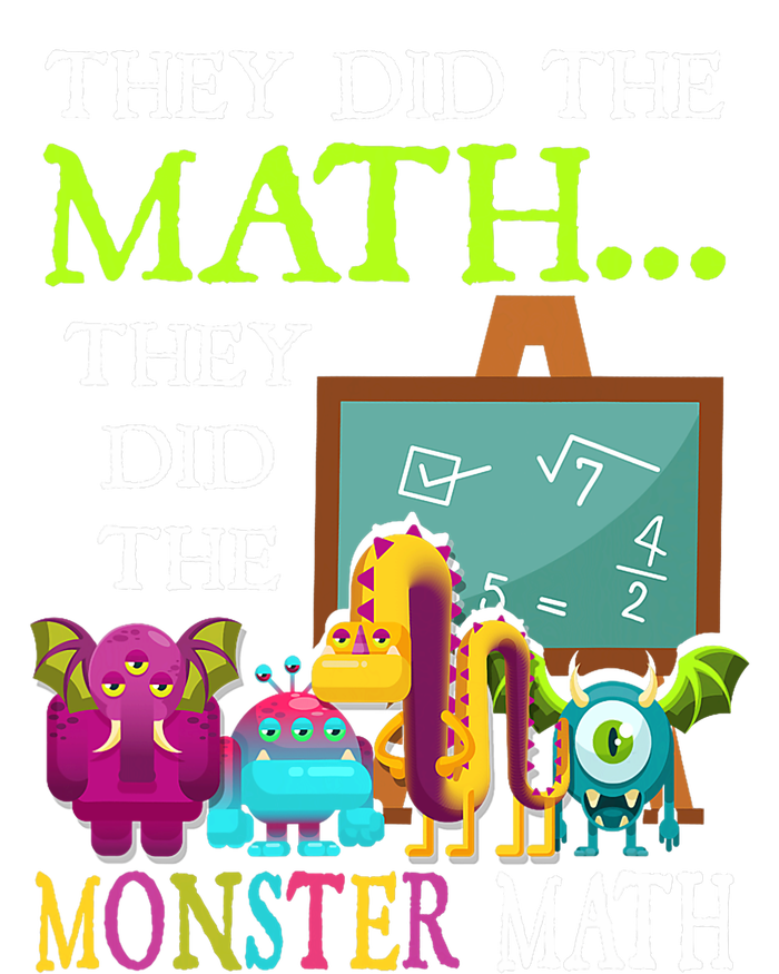 They Did The Math They Did The Monster Math Funny Halloween Kids T-Shirt