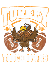 Thanksgiving Turkey And Touchdowns Football Gift T-Shirt