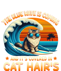 The Blue Wave Is Coming And ItS Covered In Cat Hairs Kamala Cute Gift Softstyle Adult Sport Polo