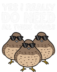 Quail Breeder Yes I Really Do Need All These Quails Women's Racerback Tank