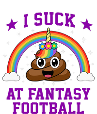 I Suck At Fantasy Football Loser Poop Unicorn T-Shirt