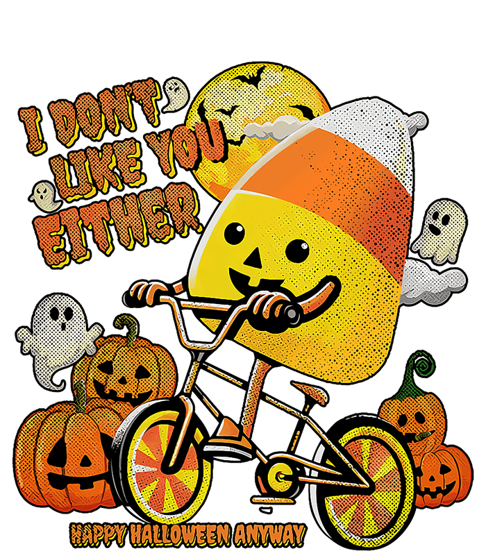 Halloween Costume Team Candy Corn I DonT Like You Either T-Shirt