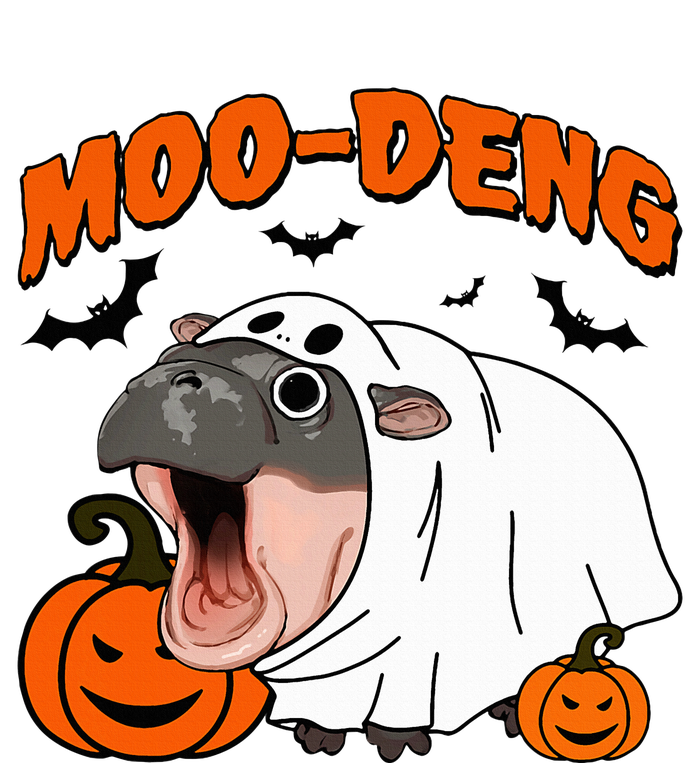 Moo Deng Halloween Boo Ghost Costume Moodeng Lover T-Shirt