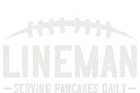 Lineman Serving Pancakes Daily Funny Vintage Football T-Shirt