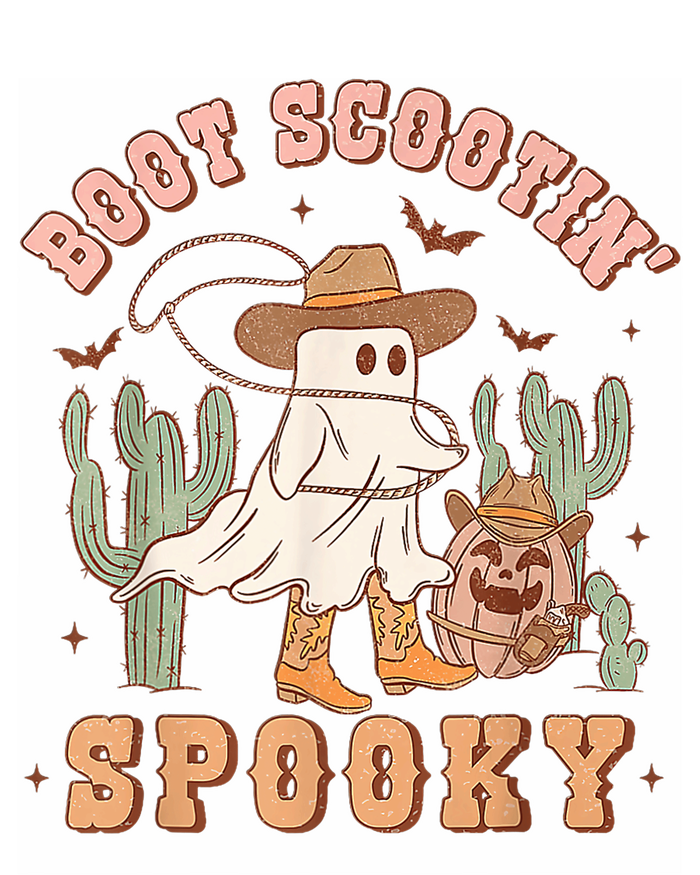 Retro Western Halloween Cowboy Ghost Boot Scootin Spooky Toddler Hoodie