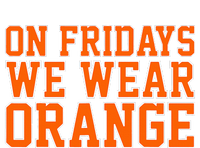 On Fridays We Wear Orange High School Football Team Pride Womens Cotton Relaxed Long Sleeve T-Shirt