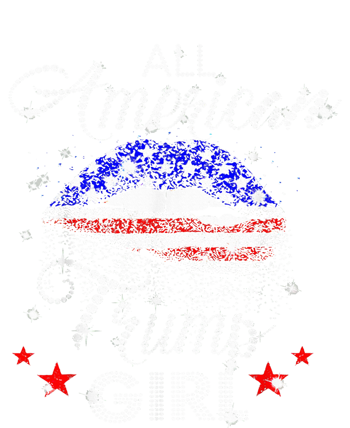 All American Trump Girl Mouth Diamond USA-Made Snowflake Beanie