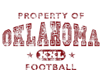 Property Of Oklahoma Football Xxl Garment-Dyed Heavyweight T-Shirt