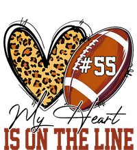 My Heart Is On The Line Number 55 Football American Custom Sweatshirt