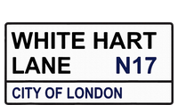 Tottenham Football Team White Hart Lane Street Sign T-Shirt