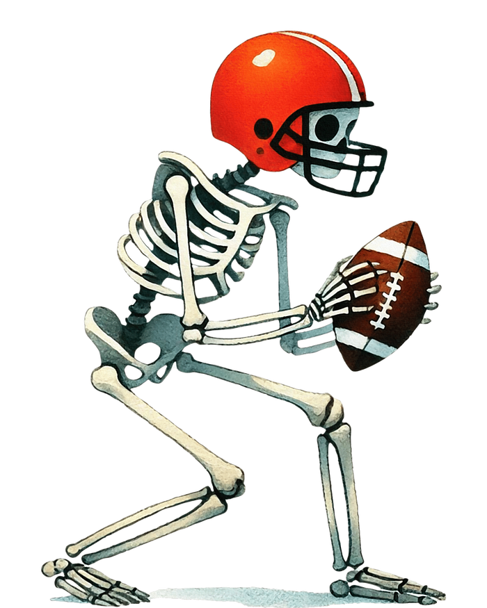 Skeleton Football Halloween Costume Full Zip Hoodie