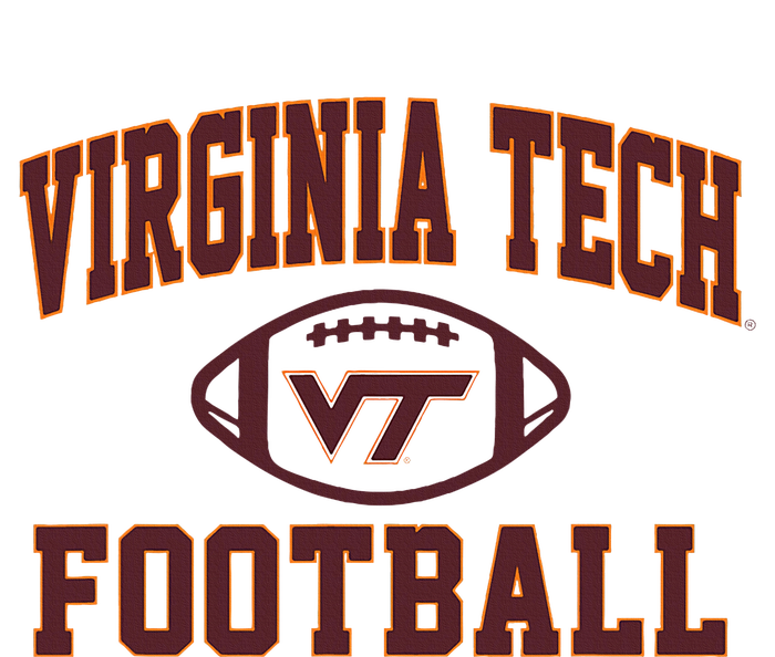 V.I.R.G.I.N.I.A Tech Hokies Arch Football White Toddler Fine Jersey T-Shirt