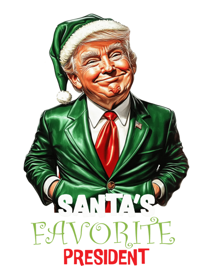 Santas Favorite President Funny Trump Happy Christmas Day Premium T-Shirt