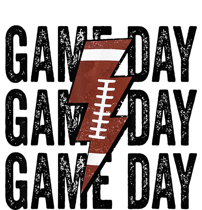 Vintage Game Day Football Lightning Bolt Funny Team Sport Garment-Dyed Sweatshirt