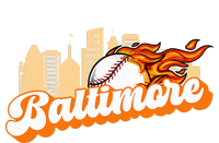 Baltimore Baseball Minimal City Skyline Retro Baseball Lover T-Shirt