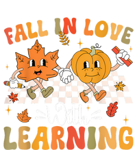 Retro Fall In Love With Learning Autumn Pumpkin Teacher Premium T-Shirt