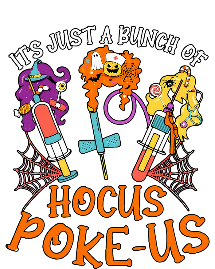 Hocus Pokeus Witch Nurse Halloween Medical Lab Tech Spooky Women's V-Neck T-Shirt