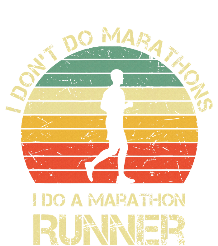 Retro I DonT Do Marathons I Do A Marathon Runner Cooling Performance Crew T-Shirt