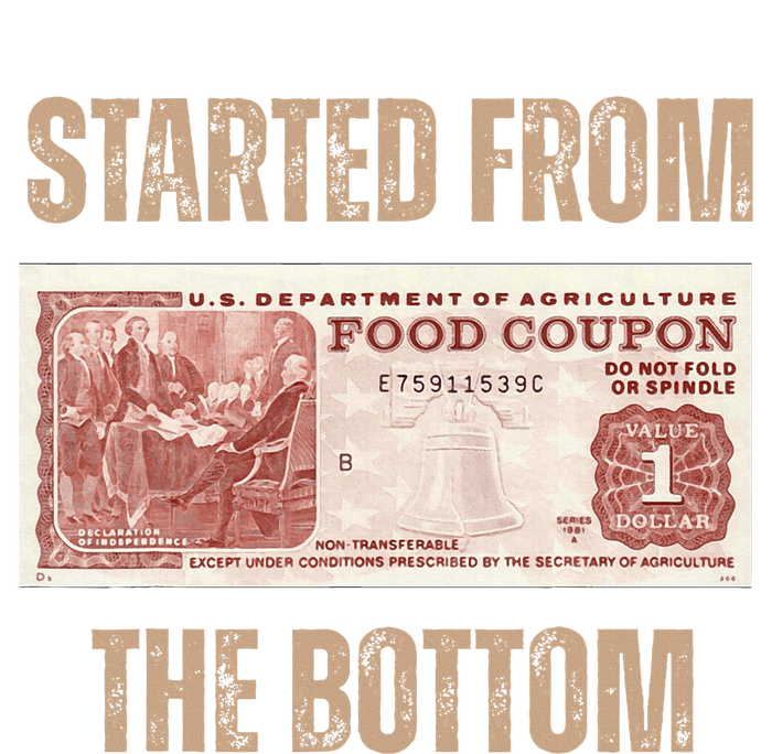 Started From Food Stamp Amounts In Each State The Bottom T-Shirt