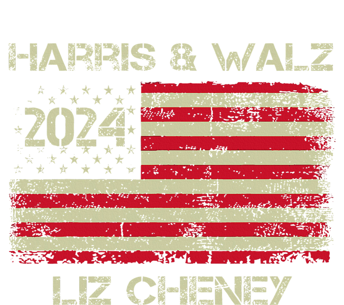 Harris Walz Cheney 2024 Thank You Liz Democracy Election T-Shirt