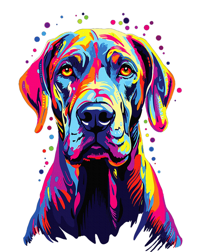 Watercolor Colorful Great Dane Dog T-Shirt