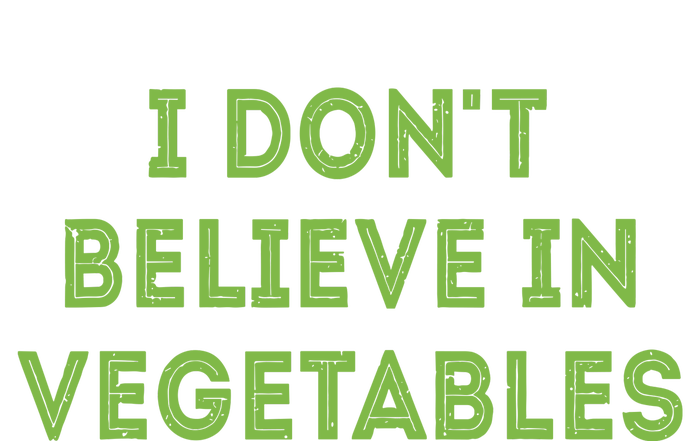 I Dont Believe In Vegetables Funny Picky Meat Eater USA-Made Doggie Bandana