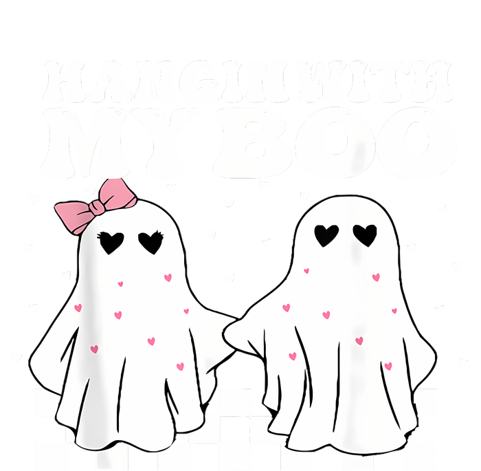 Hangin With My Boo Couples Halloween Adult Costume His Her Women's Tri-Blend 3/4-Sleeve Raglan Shirt