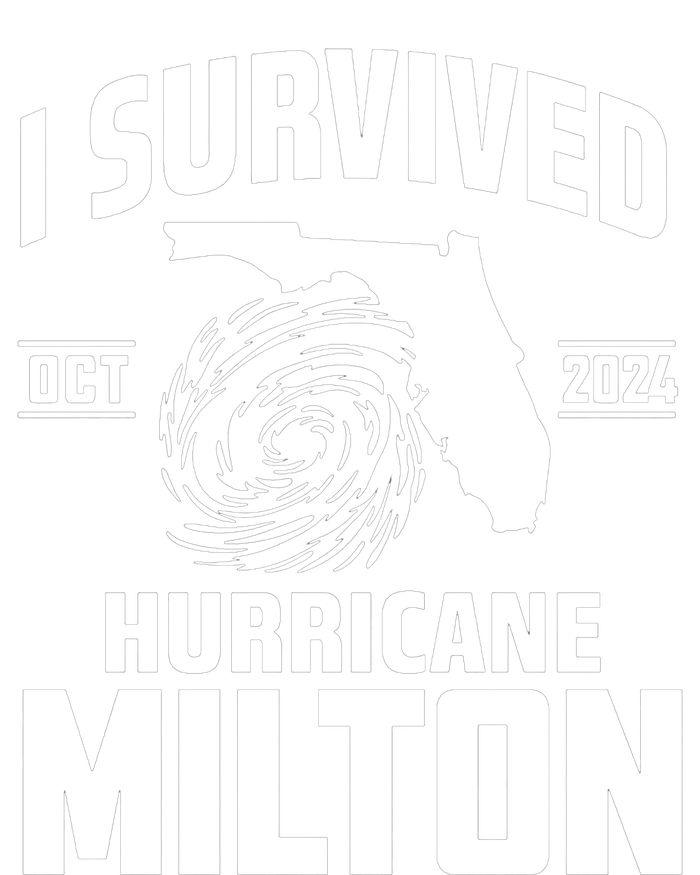 I Survived Hurricane Milton 2024 Survived Hurricane Milton Softstyle Adult Sport Polo