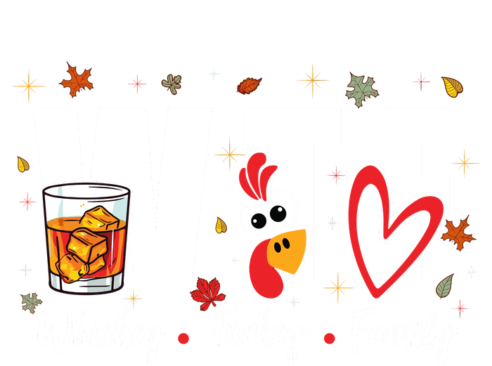 Funny Whiskey Turkey Family Bourbon Lovers Thanksgiving T-Shirt