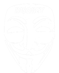 Guy Fawkes Mask Disobey Flat Bill Trucker Hat