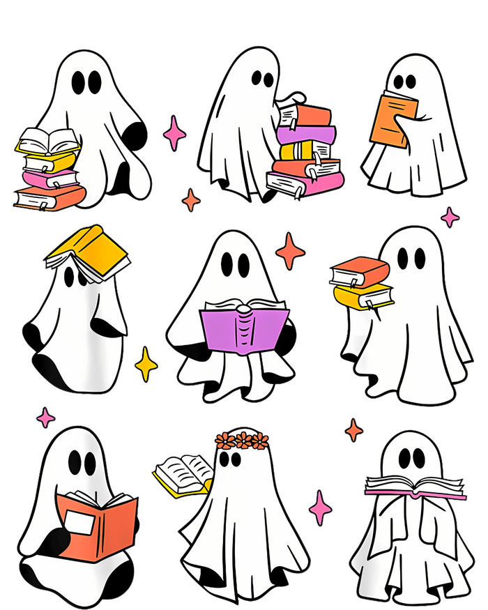 Retro Teacher Halloween Ghost Read More Books Teacher T-Shirt