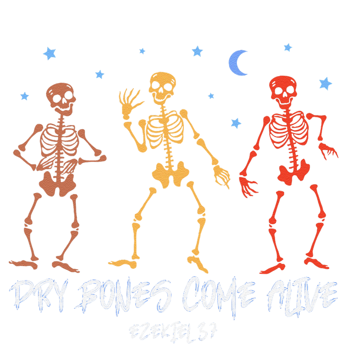 Dry Bones Come Alive Funny Skeleton Dancing Baby Long Sleeve Bodysuit