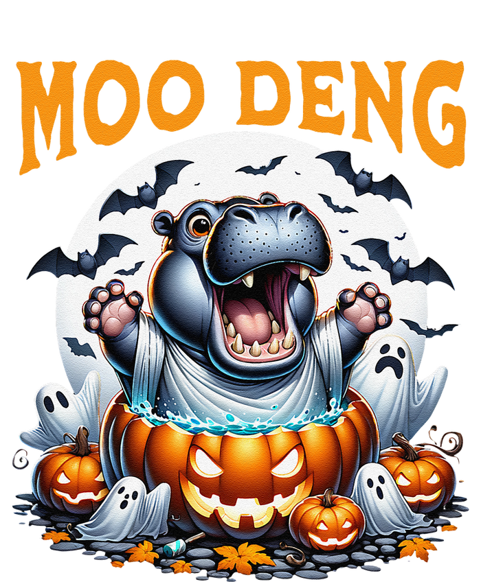 Moo Deng Funny Hippo Baby Pigmy Hippo Halloween Moo Deng T-Shirt