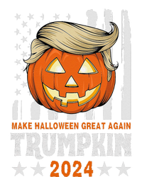 Trumpkin Make Halloween Great Again Flag Pumpkin Trump 2024 Women's T-Shirt