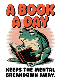 A Book A Day Keeps The Mental Breakdown Frog Reading A Book Cooling Performance Crew T-Shirt