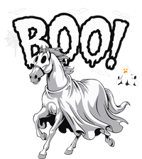 Horse Cosplay Ghost Boo Horse Ghost Halloween T-Shirt