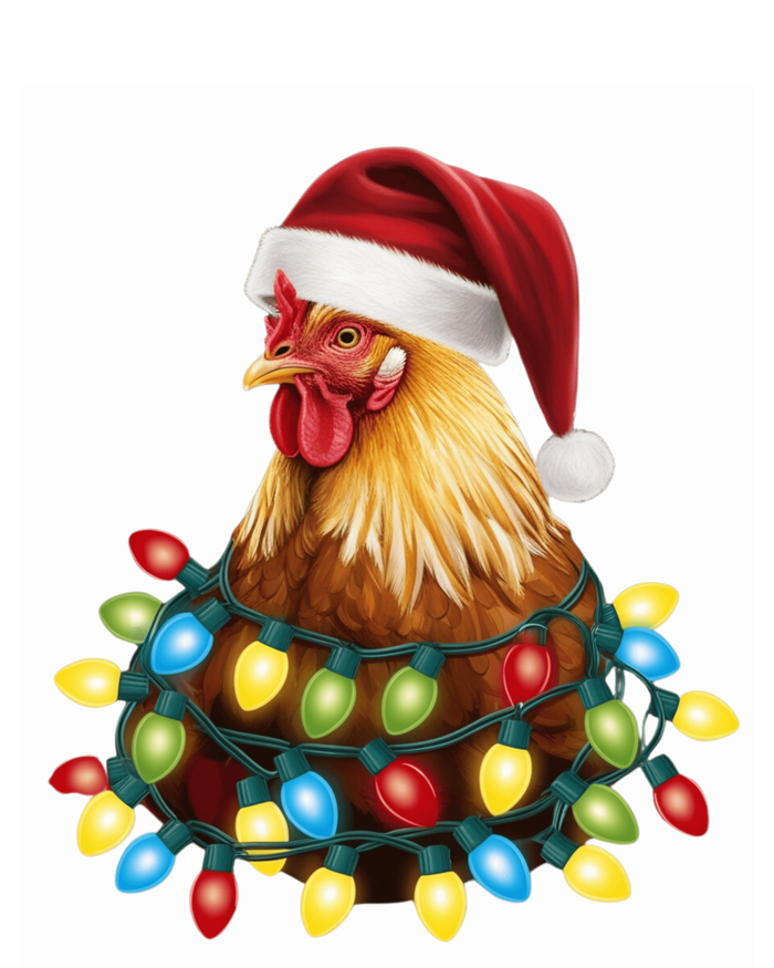 Santa Funny Xmas Tree Chicken Hilarious Christmas Performance Sprint T-Shirt