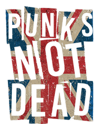 Punks Not Dead Vintage Uk London Flag Punk Is Not Dead Women's Tri-Blend 3/4-Sleeve Raglan Shirt